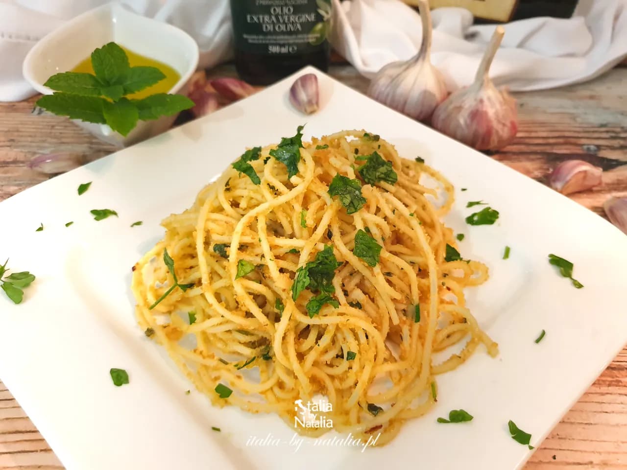 Spaghetti aglio olio Kwestia Smaku - prosty przepis na smakowite danie